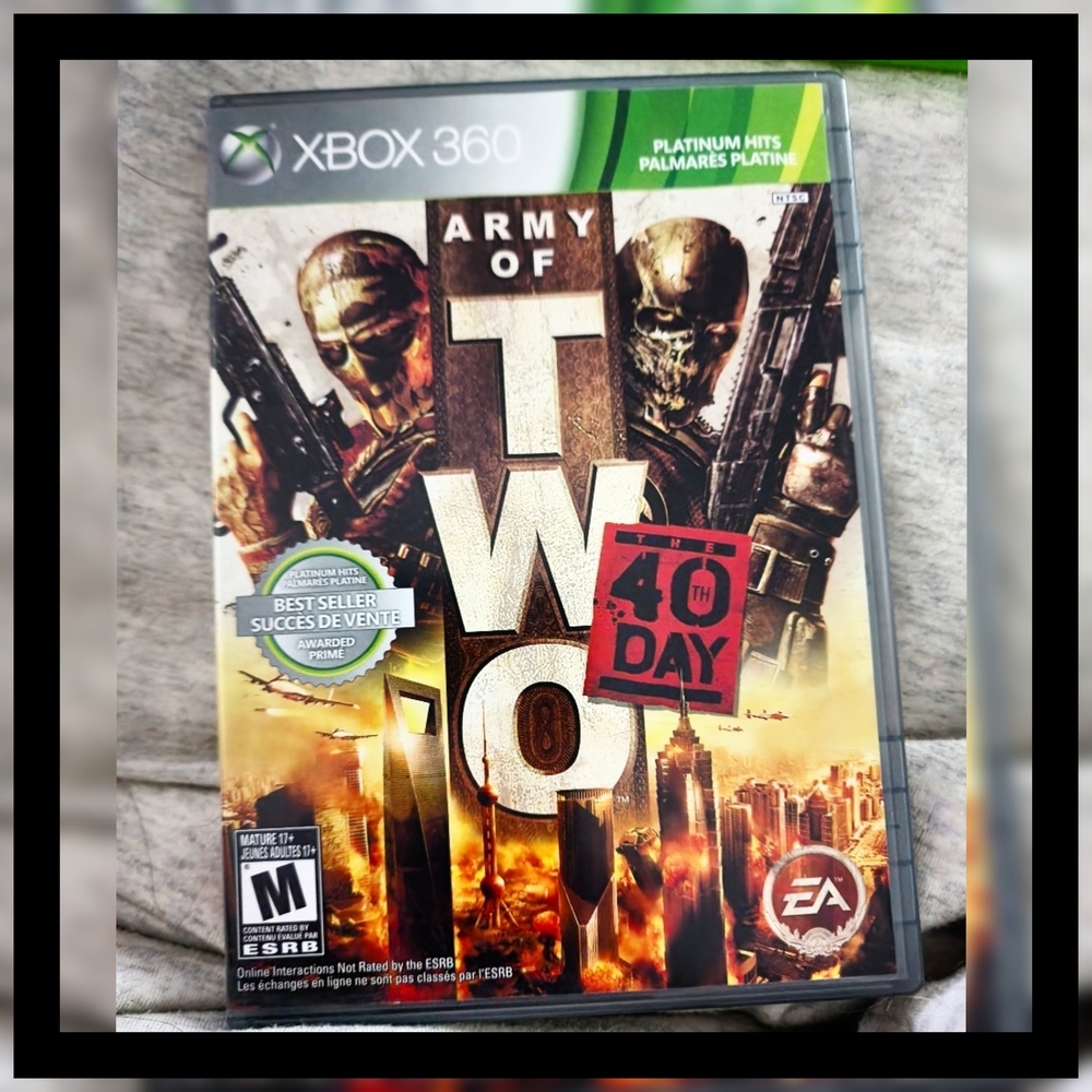 ☢️ Army of Two: The 40th Day for Xbox 360 - Black and Gold Edition ☢️